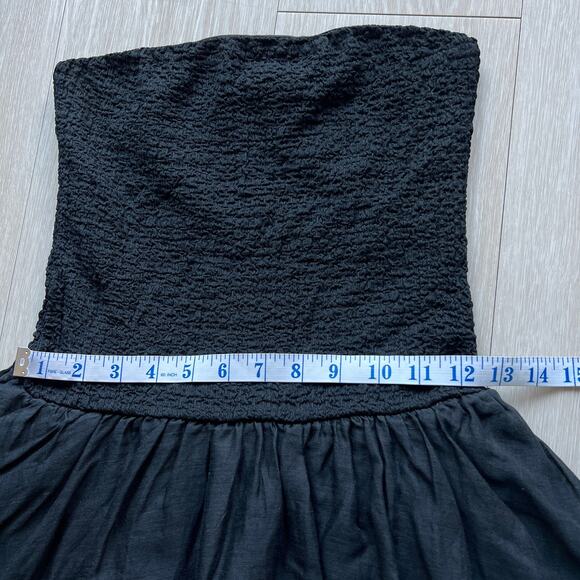 J Crew Strapless Mixy Dress Size XS Black CL174 - Picture 6 of 11